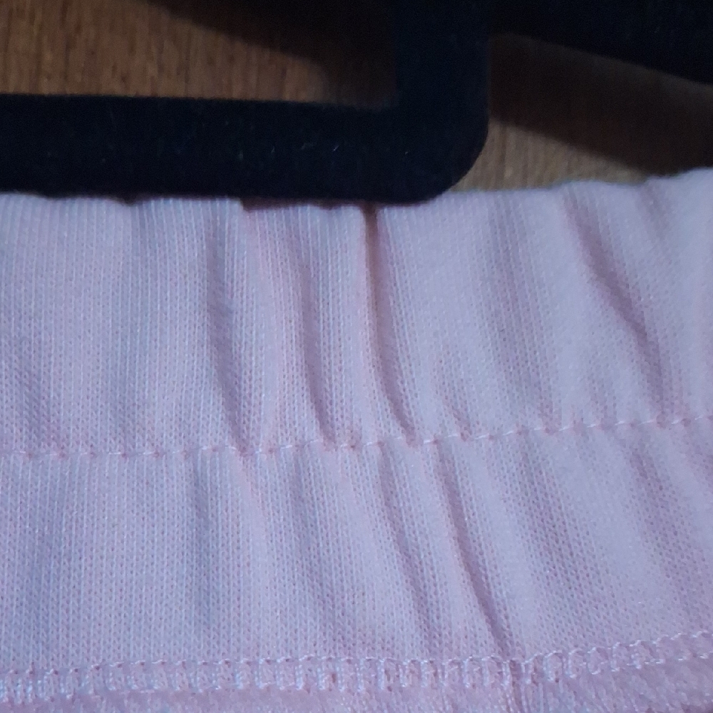 Pink Wide Leg Pants with Sequin Glass Design - Picture 7 of 8